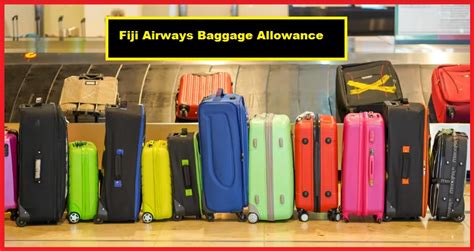 fiji baggage allowance|fiji airways infant baggage allowance.